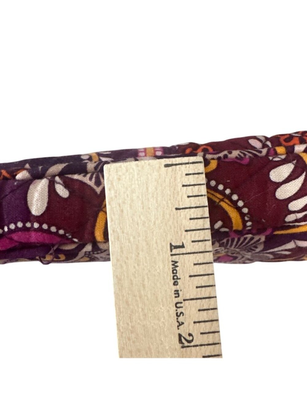 Vera Bradley Quilted Floral Laptop Sleeve 17" Safari Sunset Purple/Orange - Picture 6 of 10